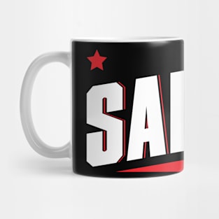 Salute T-Shirt (Red T-Shirt) Mug